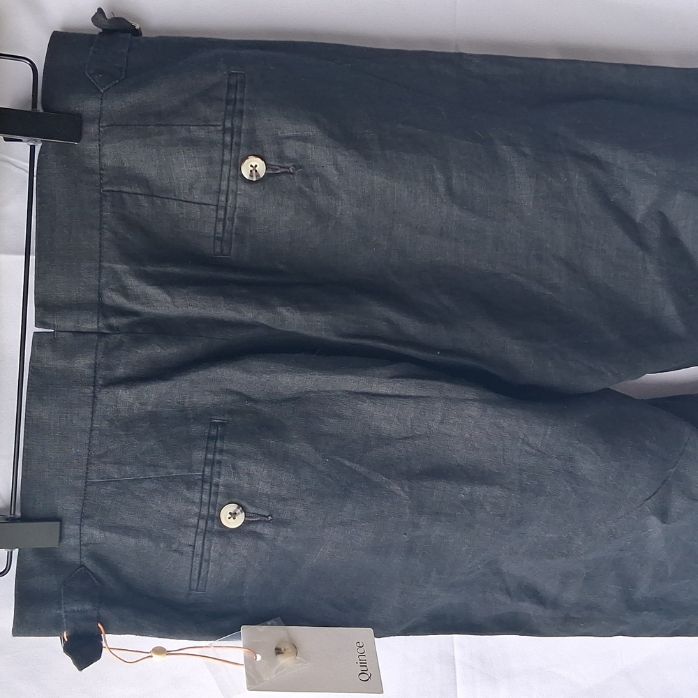Quince 100% Linen Black Dress Pants 30×34 - Picture 4 of 14
